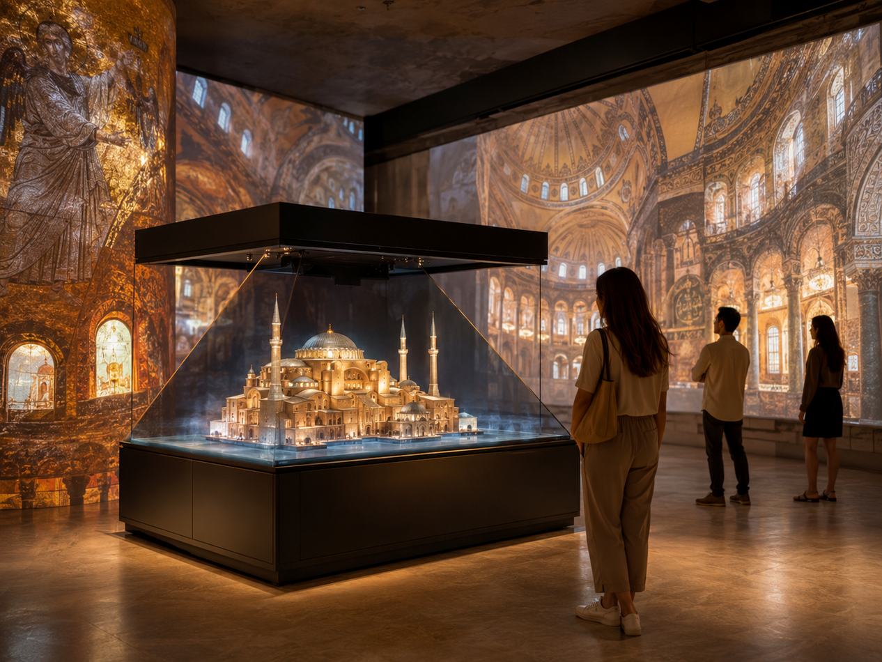 Hologram teknolojisiyle tarihî eser ve mimari yapı sunumu